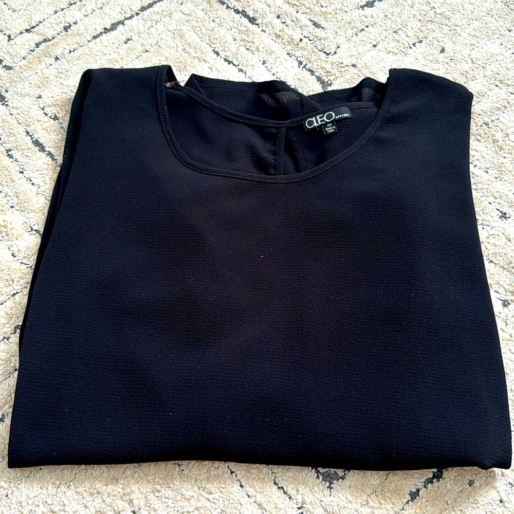 Cleo Black Blouse